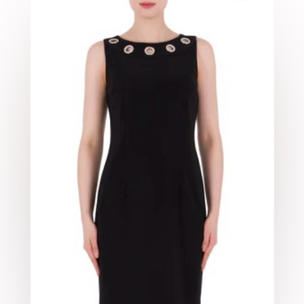 Frank Lyman Design Black Dress with Silver Accents